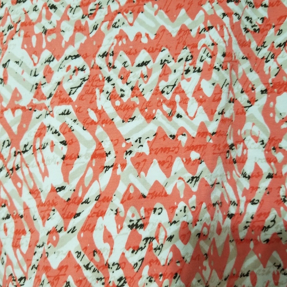 Ruby rd coral and white blouse - Picture 4 of 6
